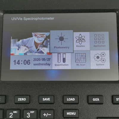 Προσαρμοσμένη υποστήριξη 190-1100nm Full Function Single Beam UV Visible Spectrophotometer