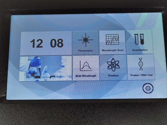7 ιντσών οθόνη αφής LCD με μεταβλητό φασματικό εύρος ζώνης φασματόμετρος για επαγγελματίες